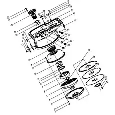 Уплотнительное кольцо YB315Z5-12A - Блок «Гидравлический трансформатор 272200758»  (номер на схеме: 18)