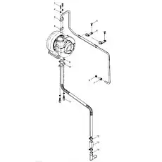 Соединительная резиновая труба масляного канала 860125049 - Блок «Комбинация маслопровода нагнетателя»  (номер на схеме: 13)