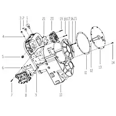 Клапан управления переключением передач - Блок «Монтаж корпуса»  (номер на схеме: 8)