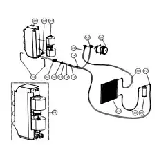 HOSE - Блок «Воздушный кондиционер – Радиатор, установка вентилятора и фильтра»  (номер на схеме: 13)