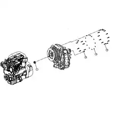 BOLT - Блок «Двигатель и соединительные элементы трансмиссии»  (номер на схеме: 3)