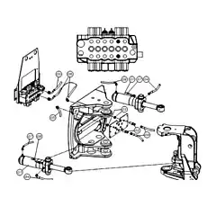 RAM ASSEMBLY KINGPOST - Блок «Установка кронштейна поворота экскаватора»  (номер на схеме: 1)