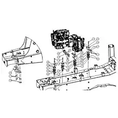 DUST COVER SHEET - Блок «Рама ходовой части – двигатель и крепление трансмиссии»  (номер на схеме: 18)