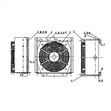 Left Bracket Assembly - Блок «P3B0601T6 Охладитель в сборе»  (номер на схеме: 2)