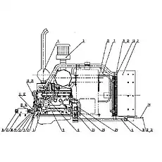 Fan Shaft - Блок «P3B06T6 Двигатель и приспособления»  (номер на схеме: 28)