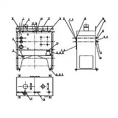 Inlet Vitta Assembly - Блок «P3B08T6 Топливный ящик в сборе»  (номер на схеме: 15)