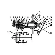 pulley - Блок «PDF-05 Сервисные тормоза»  (номер на схеме: 15)
