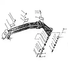 Бoлт M10x1.5x35 - Блок «Передняя рама»  (номер на схеме: 17)