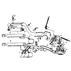 Стыковой вал - Блок «Рабочая гидравлическая система LW330F.10»  (номер на схеме: 26)
