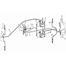 Шланг - Блок «Система торможения LW330F(II).12»  (номер на схеме: 13)