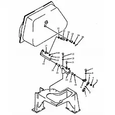 LEVER - Блок «Соединение управления лезвием (PD220Y-1)»  (номер на схеме: 6)