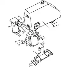 HOSE - Блок «Трубопровод управления лезвия»  (номер на схеме: 21)