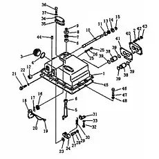 RING SNAP - Блок «Крышка и рычаг управления клапанами»  (номер на схеме: 17)