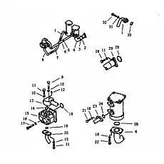 SPACER - Блок «Трубопровод рулевого управления»  (номер на схеме: 33)