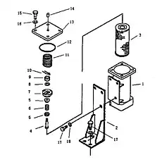 NUT M6 - Блок «Масляный фильтр потока крутящего момента коробки передач»  (номер на схеме: 9)