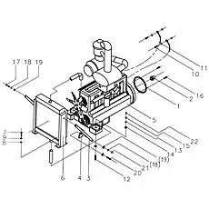 Radiator Assy - Блок «Engine & Attachments (C6121) 494900000»  (номер на схеме: 6)