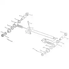 Pin 6.3x60 (GB91-86) - Блок «Steering Draw Rod 381105000»  (номер на схеме: 9)