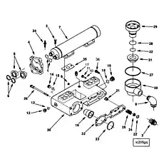 Plug, Threaded (9/16- 18 UNF) - Блок «Oil Filter Cooler Head»  (номер на схеме: -)