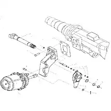 brake chamber - Блок «Тормоз промежуточной оси II D1030100652ZY»  (номер на схеме: 1)