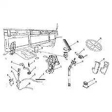 Rubber sleeve of steering gear - Блок «Сцепление, тормоз и вал трансмиссии D1130000081ZY»  (номер на схеме: 18.)