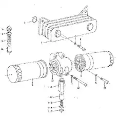 Relief valve spring - Блок «Масляный насос, масляный фильтр 2»  (номер на схеме: 5)