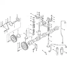 Rocker arm assembly - Блок «Механизм распределения клапанов»  (номер на схеме: 30)
