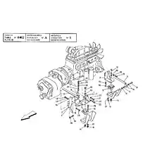 FLAT WASHER - Блок «ENGINE INSTALLATION  TWD731VE»  (номер на схеме: 16)