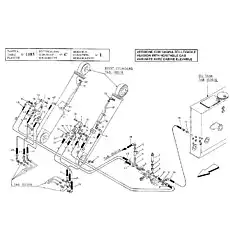 CONNECTION 90° - Блок «LIFTING HYDRAULIC SYSTEM - CYLINDERS (VERSION WITH HOISTABLE CAB)»  (номер на схеме: 14)