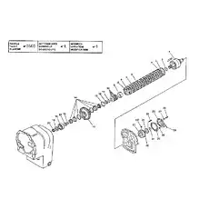 CLUTCH DISK - Блок «LOW (1st) SPEED CLUTCH SHAFT GROUP  HR 32000  (3rd VERSION)»  (номер на схеме: 5)