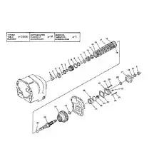 SPRING RETAINER - Блок «OUTPUT SHAFT GROUP & 4th SPEED  HR 32000  (3rd VERSION)»  (номер на схеме: 11)