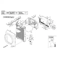 SCREW - Блок «ENGINE COOLING SYSTEM-RADIATOR INSTALLAT. (CUMMINS QSM11-T3)»  (номер на схеме: 26)