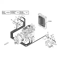 CONNECTION 90° - Блок «ENGINE PREHEATING WATER SYSTEM (CUMMINS QSMLL)»  (номер на схеме: 3)