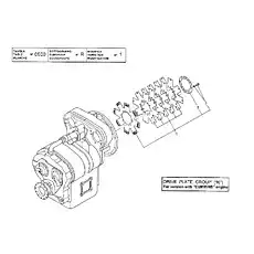 SCREW AND WASHER - Блок «GEARBOX - FLEX PLATE GROUP (WITH CUMMINS ENGINE)»  (номер на схеме: 3)