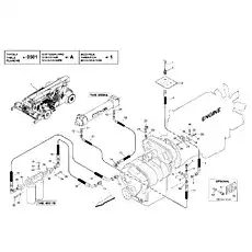 HOSE - Блок «Система масляного охлаждения коробки передач (HR32000)»  (номер на схеме: 16)