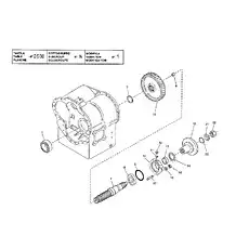 O  RING - Блок «GEARBOX - OUTPUT SHAFT GROUP (SHORT DROP) (HR36000)»  (номер на схеме: 11)