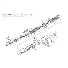 SPRING RETAINER - Блок «GEARBOX - REVERSE & 3RD CLUTCH SHAFT GROUP (HR32000)»  (номер на схеме: 27)