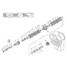 SPRING (+) - Блок «GEARBOX - REVERSE AND 2ND SHAFT CLUTCH GROUP (HR36000)»  (номер на схеме: 15)