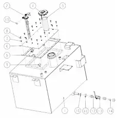 PLUG - Блок «Дизельный масляный бак 200604079»  (номер на схеме: 15)
