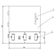DISTRIBUTING BOX CONNECTION DIAGRAM - Блок «Контрольная коробка низкого давления 200605367»  (номер на схеме: 1)