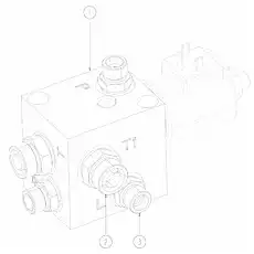 Ниппель - Блок «Тормозной клапан в сборе 200604074»  (номер на схеме: 3)