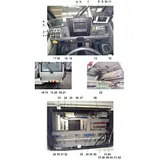 Hirschmann Display IC4600-M - Блок «ELECTRICAL SYSTEM (Hirschmann) (OPERATOR’S CAB ELECTRICS) D00755706240000001Y»  (номер на схеме: 7)