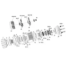 Center gear - Блок «REDUCER D1030200843_100014Y»  (номер на схеме: 35)