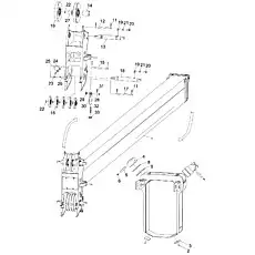 Spring-loaded pin (D22, D24, D25, D28) - Блок «TELESCOPIC BOOM SECTION 3 ASSY. D00755918800000000Y»  (номер на схеме: 11)