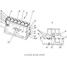 PLUG - Блок «CYLINDER BLOCK GROUP C02AZ-02AZ601»  (номер на схеме: 14)
