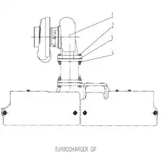 LOCKNUT - Блок «TURBOCHARGER GP C38AZ-38AZ601»  (номер на схеме: 4)