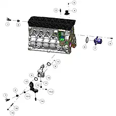 GASKET - Блок «Cooling system»  (номер на схеме: 6)