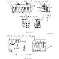 CLAMP, INJECTOR - Блок «CYLINDER HEAD GROUP D04-000-30A»  (номер на схеме: 24)