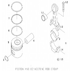 PISTON AND CONNECTING ROD GROUP