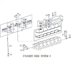RUBBER COATED HARD WASHER Q/SC1294-27 - Блок «CYLINDER HEAD SYSTEM 2»  (номер на схеме: 25)