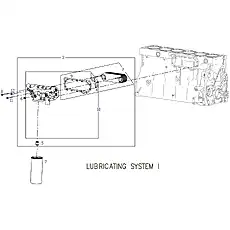 GASKET, OIL COOLER - Блок «LUBRICATING SYSTEM 1»  (номер на схеме: 9)